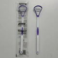 Ergonomic Silicone Tongue Scraper | Daily Oral Hygiene Tool Tongue Scraper QXL purple