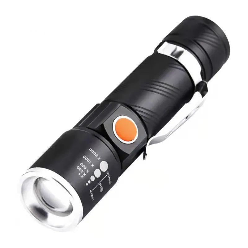 Aluminum Alloy LED Flashlight | USB Rechargeable 300 Lumen LED Flashlight QXL
