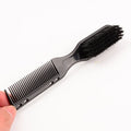 Double-Sided Beard Styling Comb & Brush | Barber Tool Beard Styling Comb QXL black