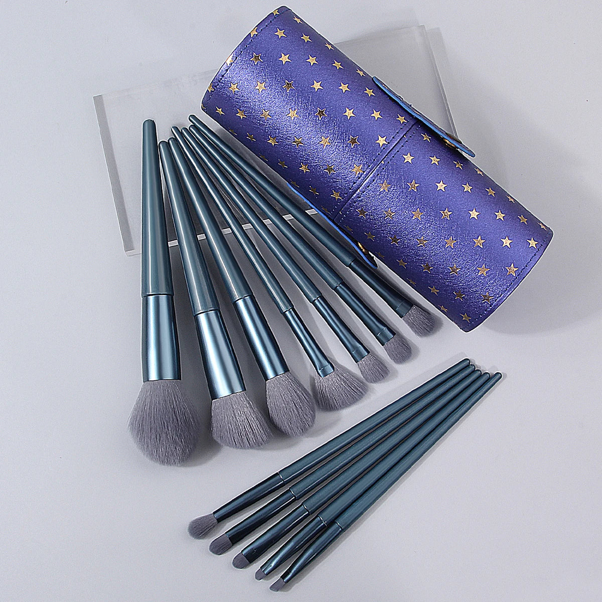13-Piece Makeup Brush Set with Storage Bucket | Soft Nylon Makeup Brush Set QXL MULTI