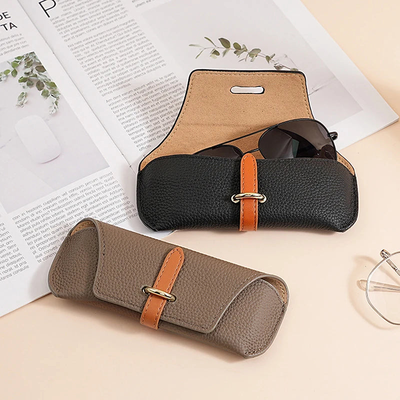 Unisex PU Leather Soft Shell Glasses Case | Eyewear Bag Eyeglasses Case QXL
