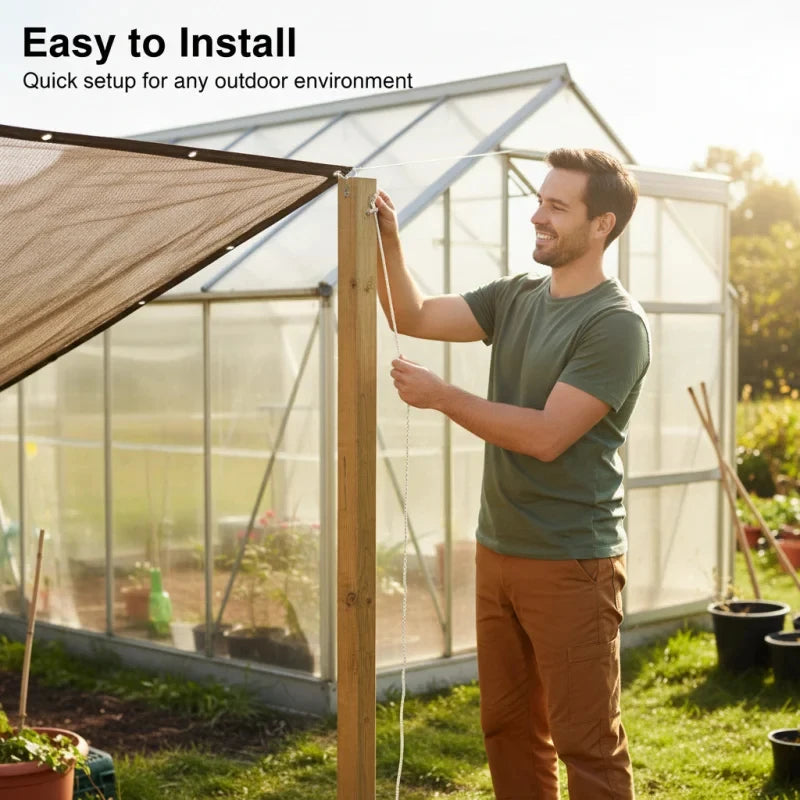 3M x 4M UV Shade Sail | Heavy Duty HDPE Canopy Cover Sun Shade Sail QXL