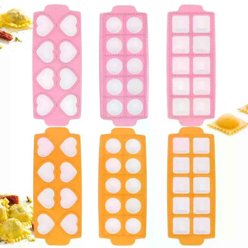 10-Pc Tortellini Mold & Ravioli Cutter Pasta Making Kit Pasta Making Kit QXL