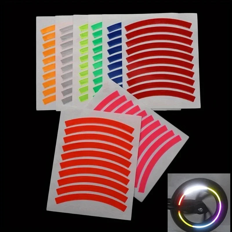 Prismatic Reflective Tape – 10pcs Night Riding Bike Safety Bicycle Reflective Tape QXL