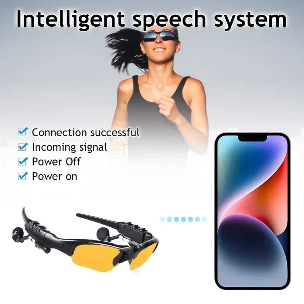 Fanmuran Bluetooth 5.0 Polarized Sunglasses Open-Ear Headphones Bluetooth Audio Sunglasses QXL