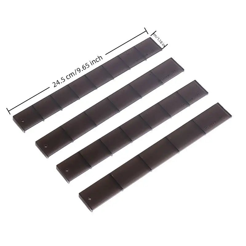 4-Pack Cake Roll Cutting Ruler Set | Uniform Slice Divider Cake Cutting Ruler QXL 4pcs