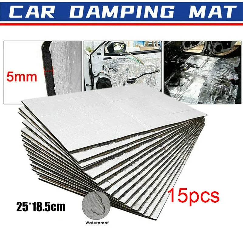 Car Sound Deadener Heat Insulation Mat | 5–20 Pack Car Insulation Mat QXL 5mm-15 Pcs