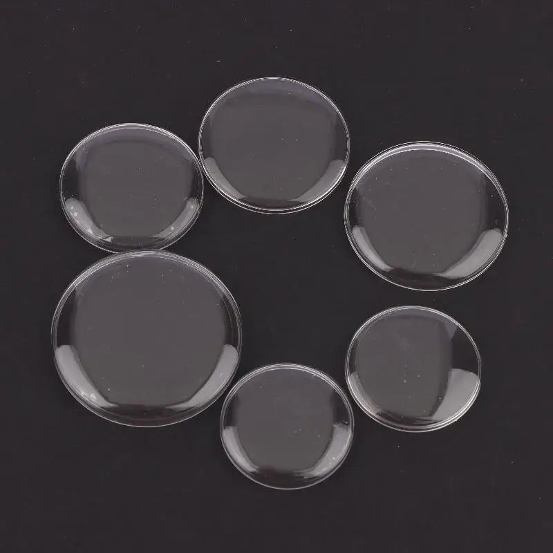 Acrylic Watch Crystal Replacement Lid 25–36mm | Clear Flat Face Watch Crystal Lid QXL