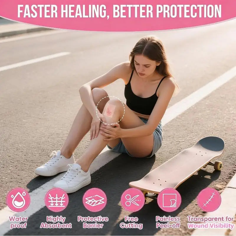 Hydrocolloid Dressing Roll 5cm x 150cm | Cut-to-Size Patches Hydrocolloid Dressing Roll QXL
