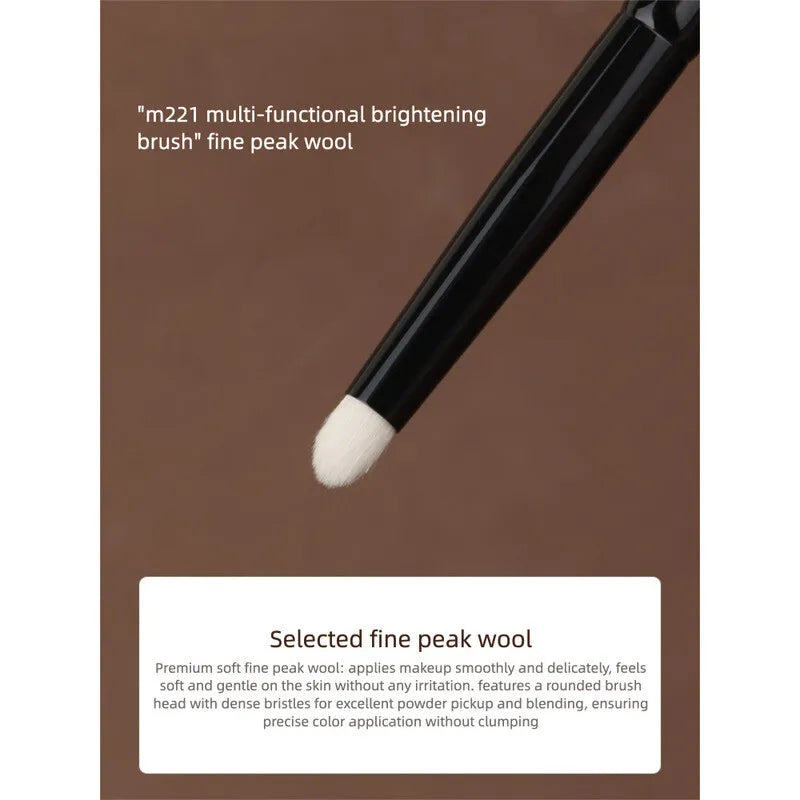 Moji M221 Eyeshadow Highlighting Blending Brush | Goat Hair Eyeshadow Blending Brush QXL
