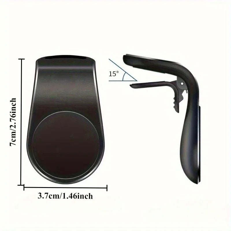 L-Shaped Magnetic Car Phone Mount | Air Vent Holder Car Phone Mount QXL