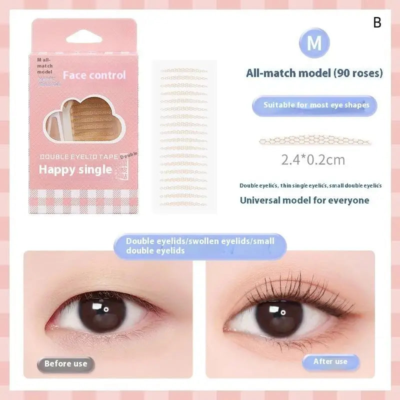 Invisible Double Eyelid Tape Stickers 90/240-Pc Natural Lift Eyelid Tape Stickers QXL B