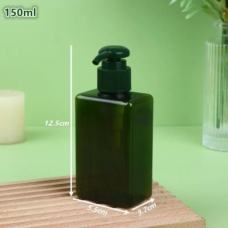Square Refillable Soap Dispenser Pump Bottle 100–650ml Soap Pump Dispenser QXL 150ml