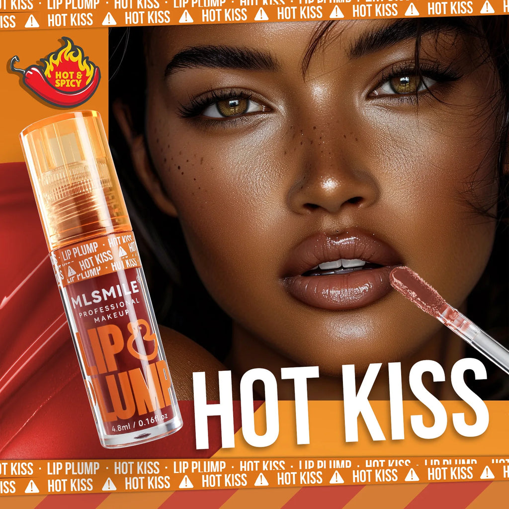 MLSMILE Duck Lip Plumping Oil Gloss | Mirror Shine 6 Shades Plumping Lip Oil Gloss QXL