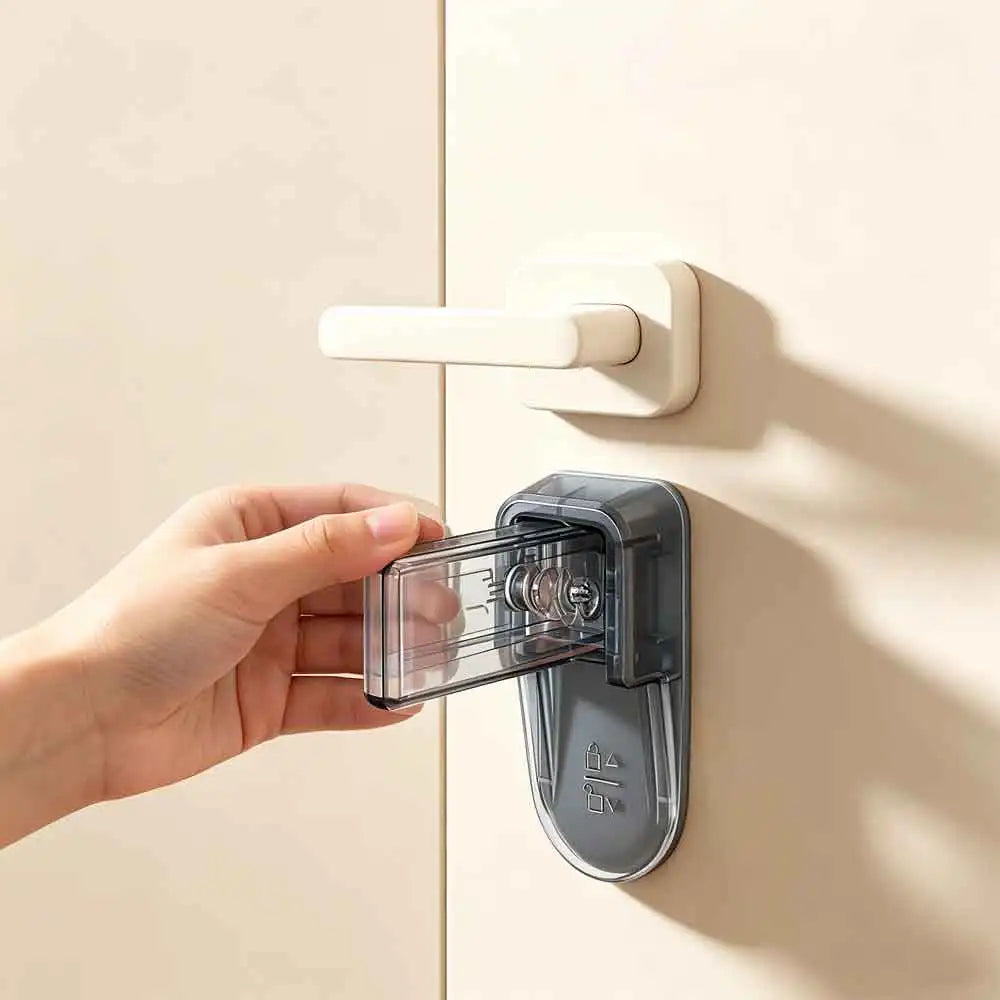 vvocci Door Lever Lock | Baby Proofing Handle Lock 2-Pack Baby Proofing Lock QXL