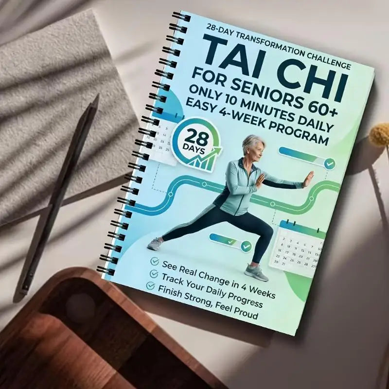 28-Day Tai Chi Walking Book for Seniors | 10-Min Daily Program Fitness Program Book QXL