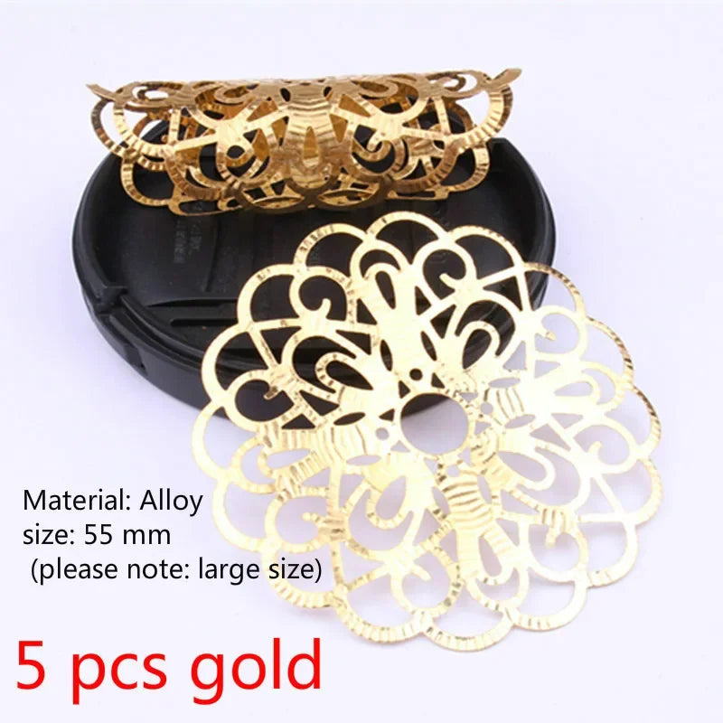 Dreadlock Braid Beads Hair Cuffs Rings Gold Silver 5–100Pcs