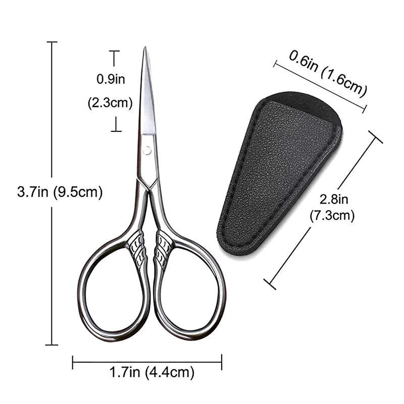 Stainless Steel Grooming Scissors – Eyebrow, Nose & Cuticle Grooming Scissors QXL