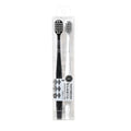 2-Pack Silver Ion Antibacterial Soft Toothbrushes – Wide Head Manual Toothbrush Set QXL 2PCS
