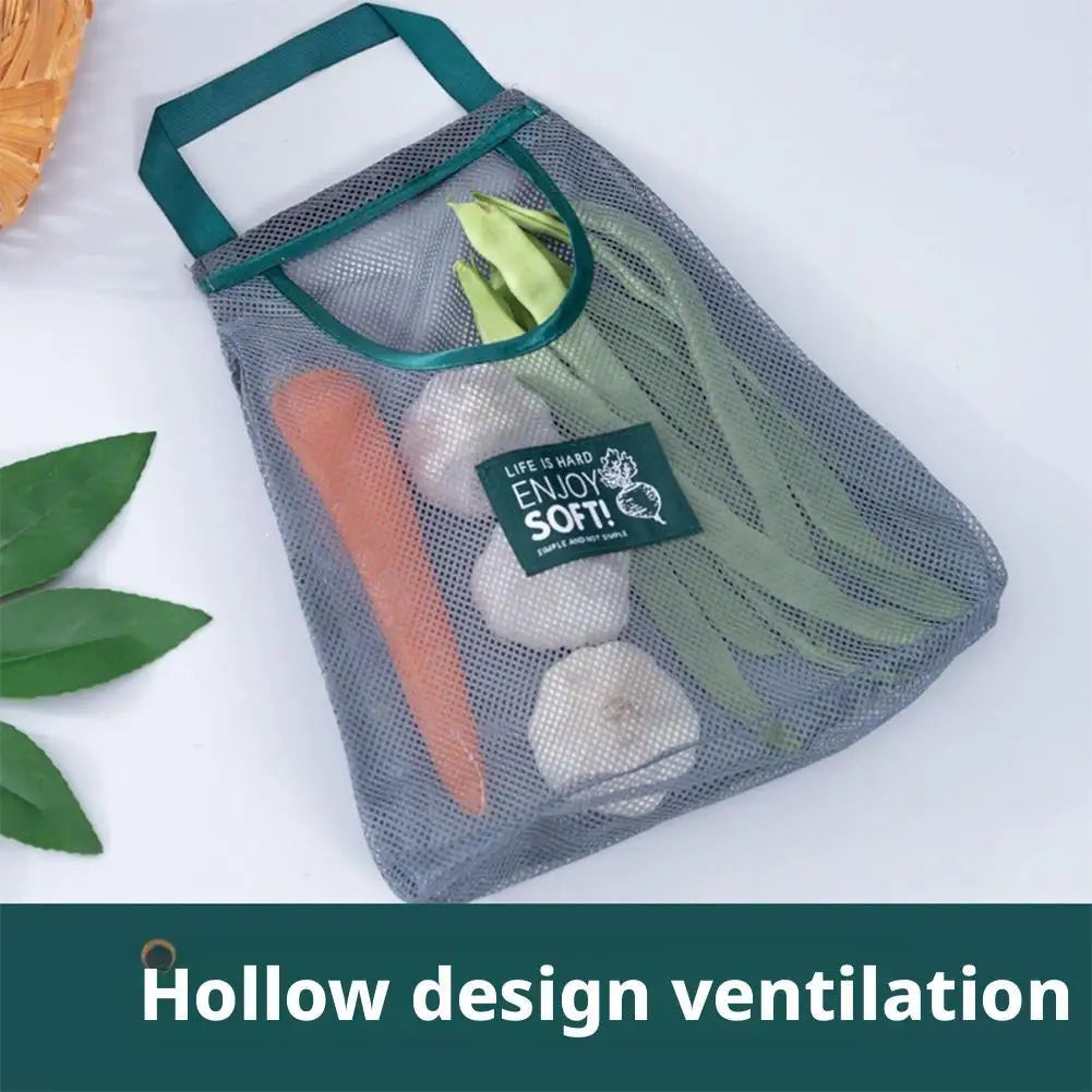 Hanging Mesh Fruit & Vegetable Storage Bag | Reusable Kitchen Kitchen Storage Bag QXL
