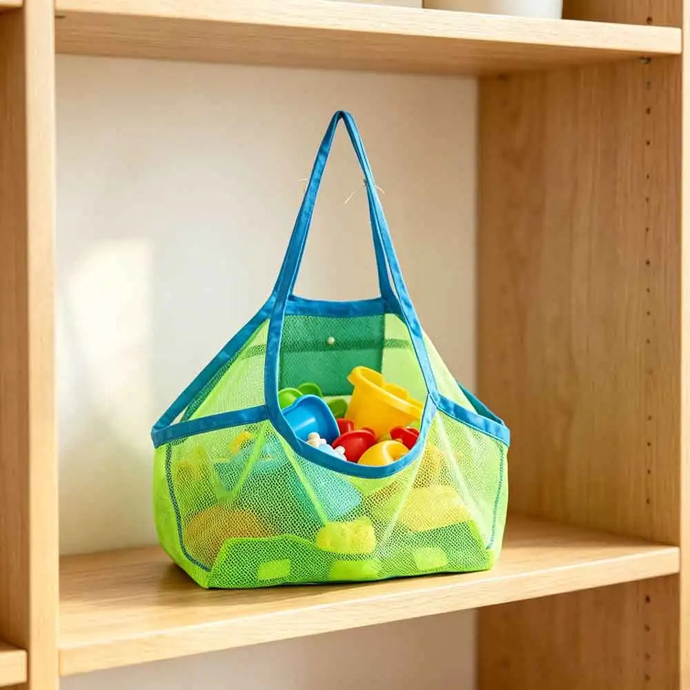 Large Mesh Beach Bag – Sand-Away Portable Pool & Swim Tote Mesh Beach Bag QXL