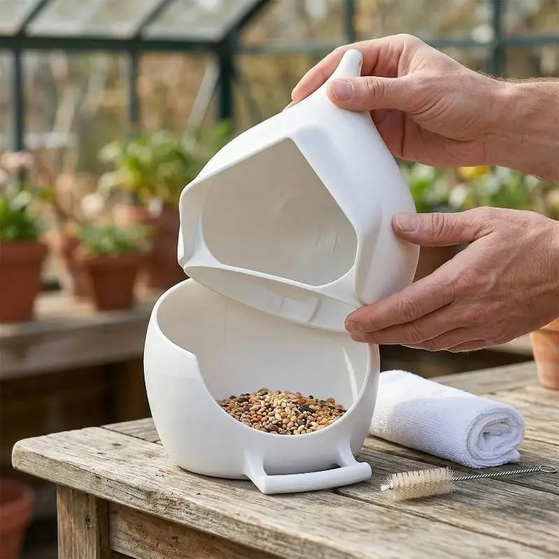 Hanging Waterdrop Bird Feeder | Transparent Outdoor Seed Feeder Hanging Bird Feeder QXL