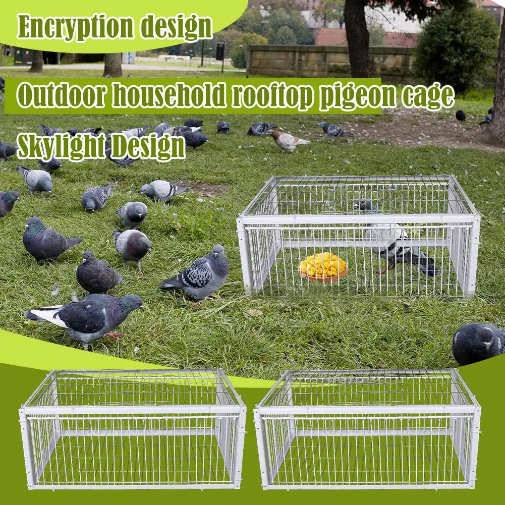 Automatic One-Way Bird Trap Cage | Pigeon & Small Animal Bird Trap Cage QXL